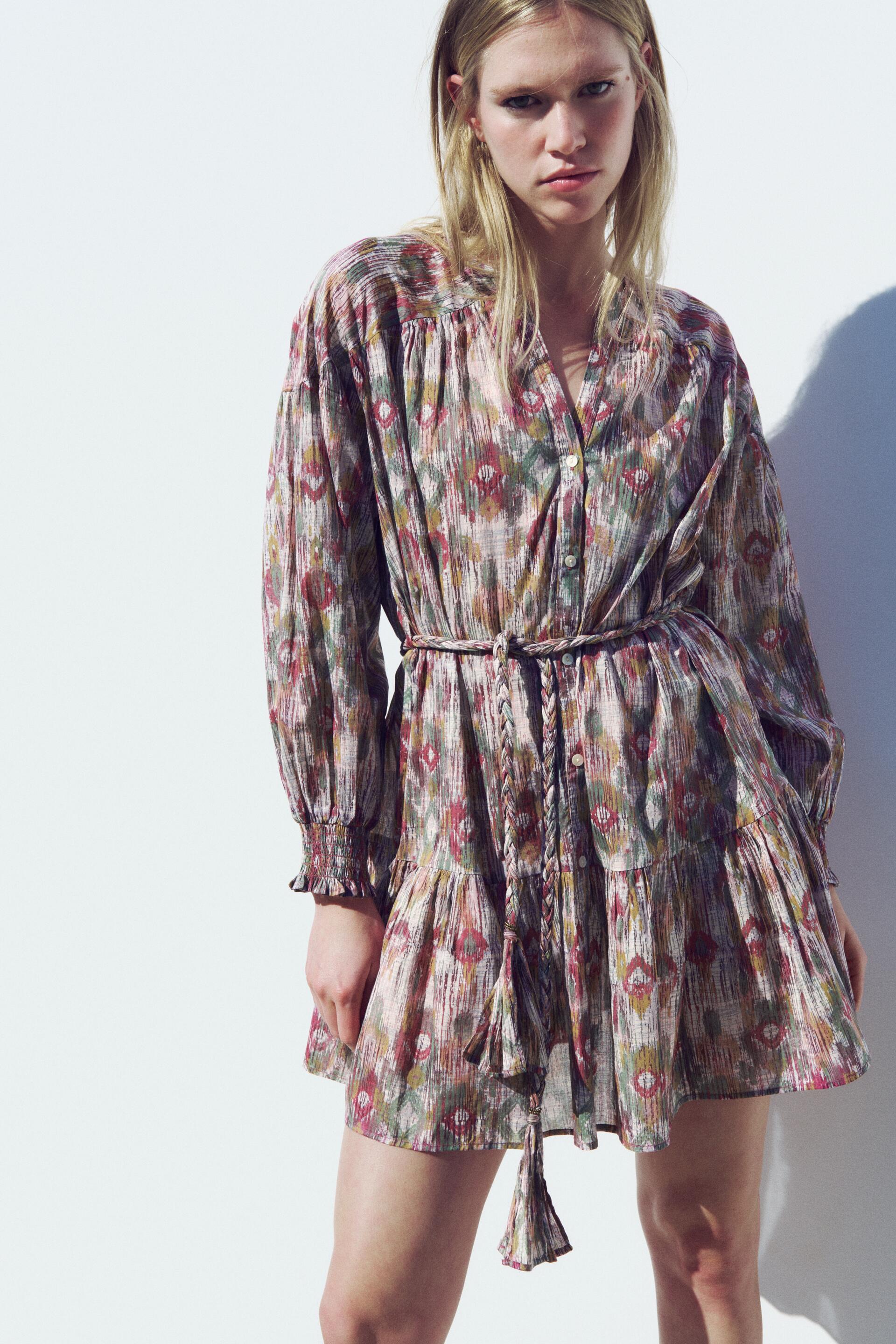 

Платье женское ZARA 06895021 разноцветное L, Разноцветный, 06895021