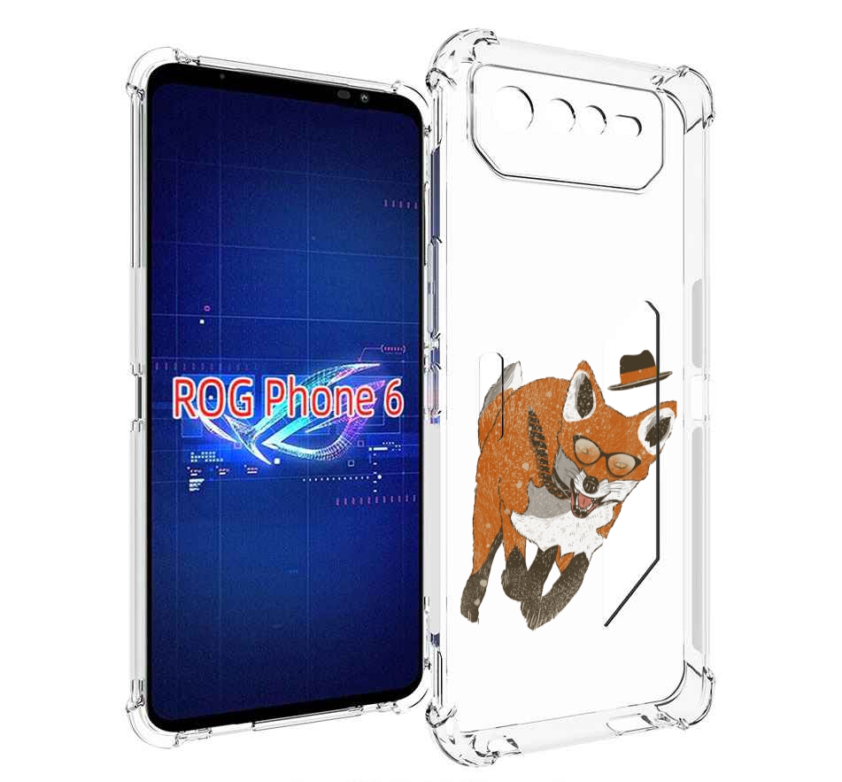 

Чехол MyPads шустрый лис для Asus ROG Phone 6, Прозрачный, Tocco