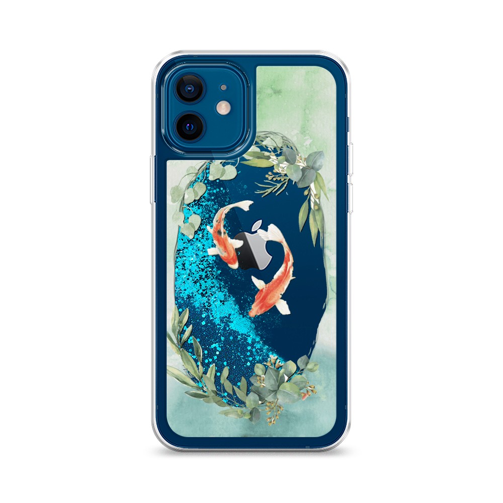 

Чехол Awog на Apple iPhone 12 / Айфон 12 "Две золотые рыбки", Разноцветный, 12593-1