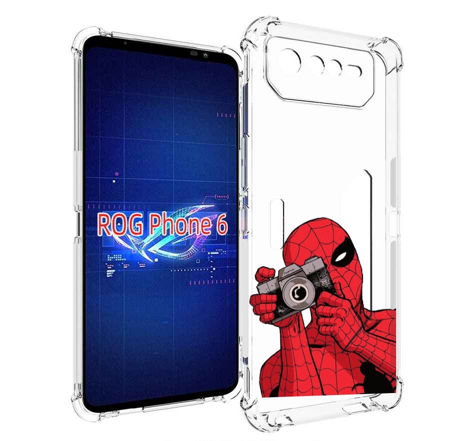 

Чехол MyPads человек паук фотограф детский для Asus ROG Phone 6, Прозрачный, Tocco