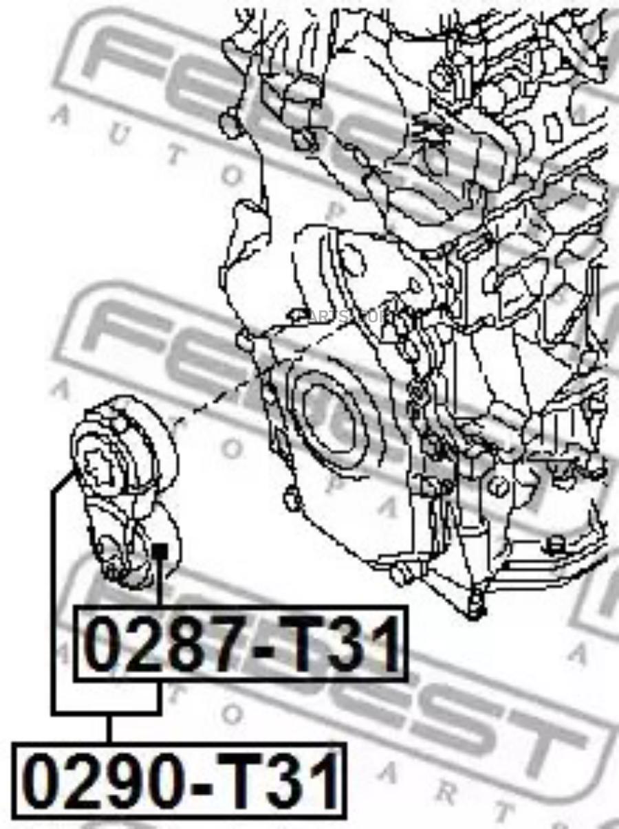 

Ролик Натяжной 0287-Т31 FEBEST 0287t31