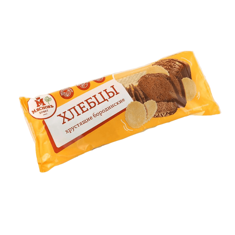 

Хлебцы МясновЪ БУФЕТ хрустящие бородинские 70 г
