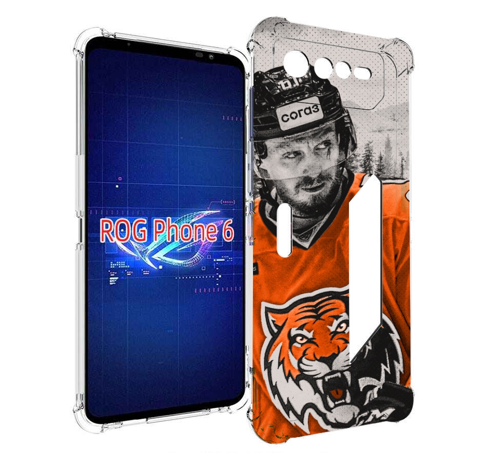 

Чехол MyPads хк амур мужской для Asus ROG Phone 6, Прозрачный, Tocco