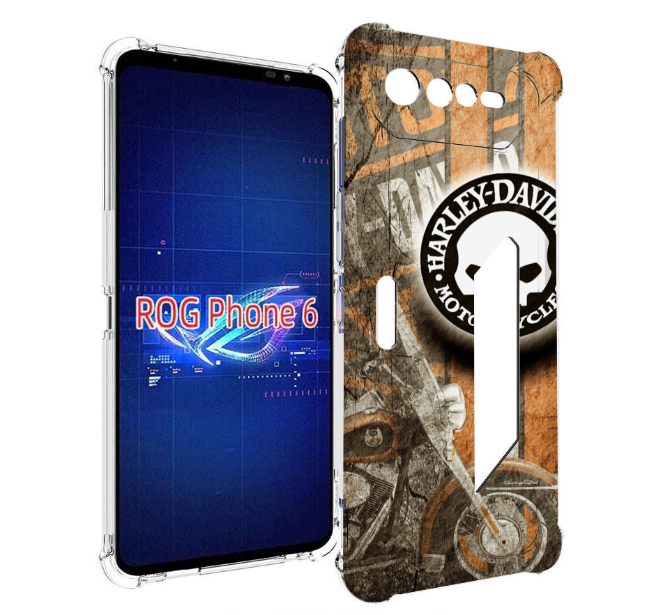 

Чехол MyPads харлеи девидсон для Asus ROG Phone 6, Прозрачный, Tocco