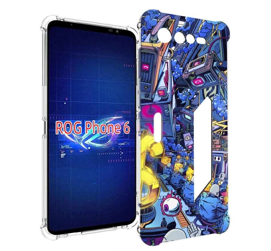 

Чехол MyPads футуристичная картинка для Asus ROG Phone 6, Прозрачный, Tocco