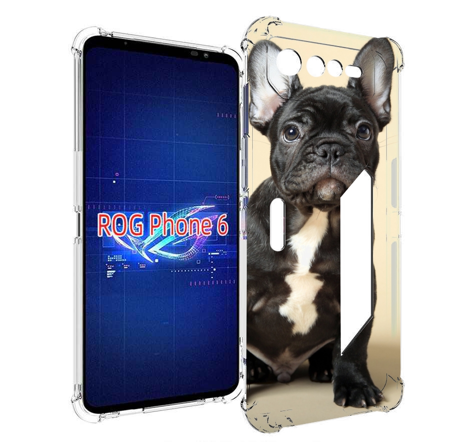 

Чехол MyPads французскии бульдог для Asus ROG Phone 6, Прозрачный, Tocco