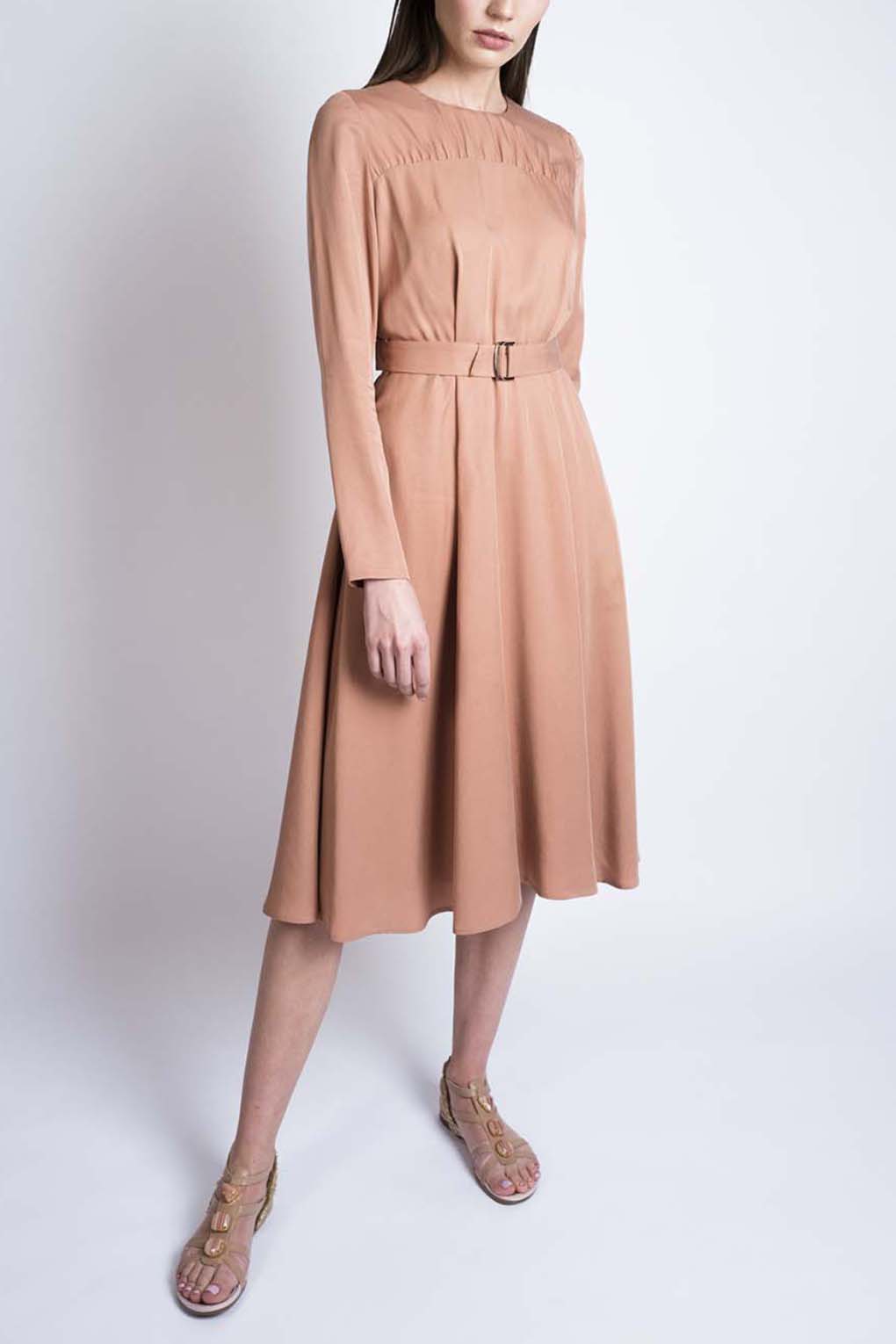 

Платье женское PAOLA RAY PR219-3061 бежевое S, PR219-3061