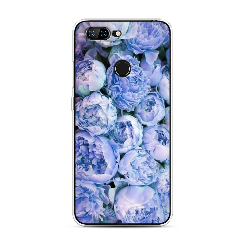 

Чехол Awog на Lenovo S5 / Леново S5 "Пионы голубые", Голубой, 112550-8
