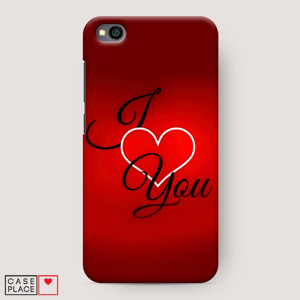 

Пластиковый чехол "I love you 3" на Xiaomi Redmi Go, 35120-5