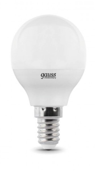 фото Лампочка gauss led elementary globe g45 e14 10w 2700k