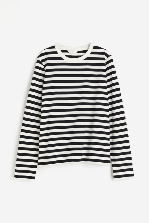 

Лонгслив женский H&M 1066903 белый XL, 1066903