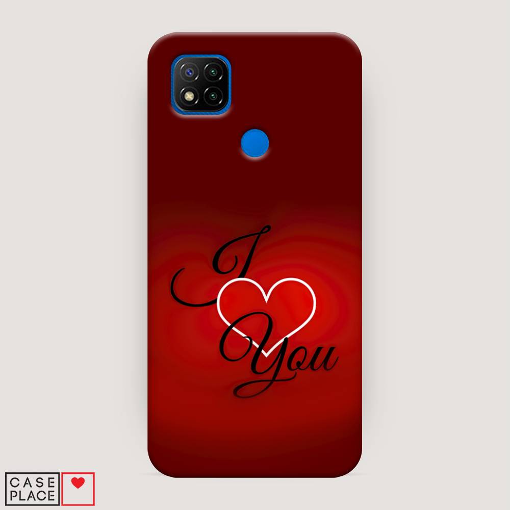 фото Пластиковый чехол "i love you 3" на xiaomi redmi 9c awog