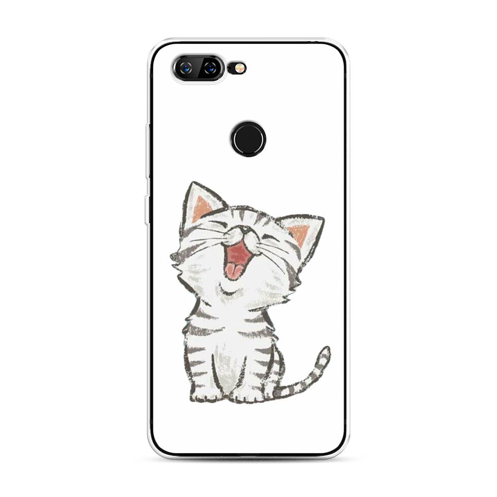 

Чехол Awog на Lenovo S5 / Леново S5 "Котенок рисованный", Серый;белый, 112550-1