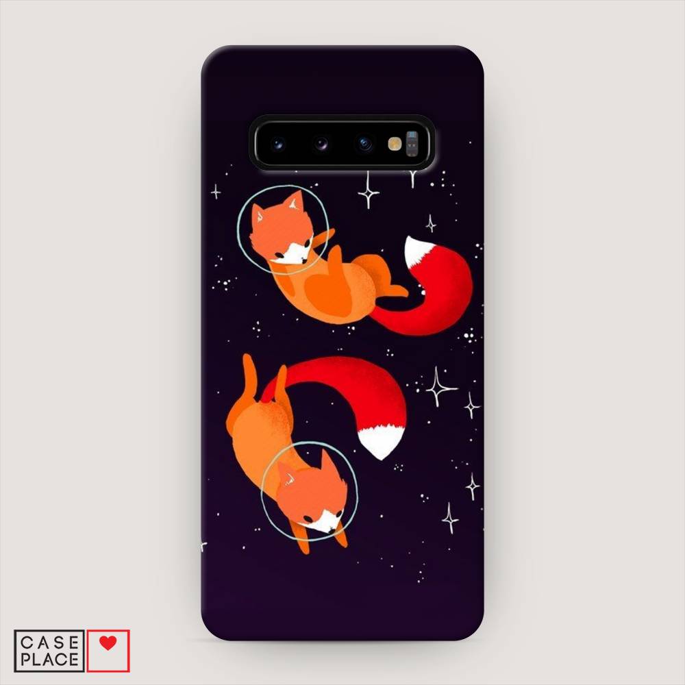 

Пластиковый чехол "Лисы космонавты" на Samsung Galaxy S10, 27020-3