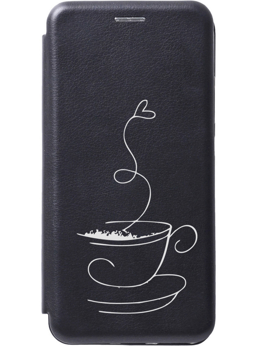 

Чехол-книжка на Tecno Spark 8C "Coffee Love W" черный, Черный;белый, 20001474