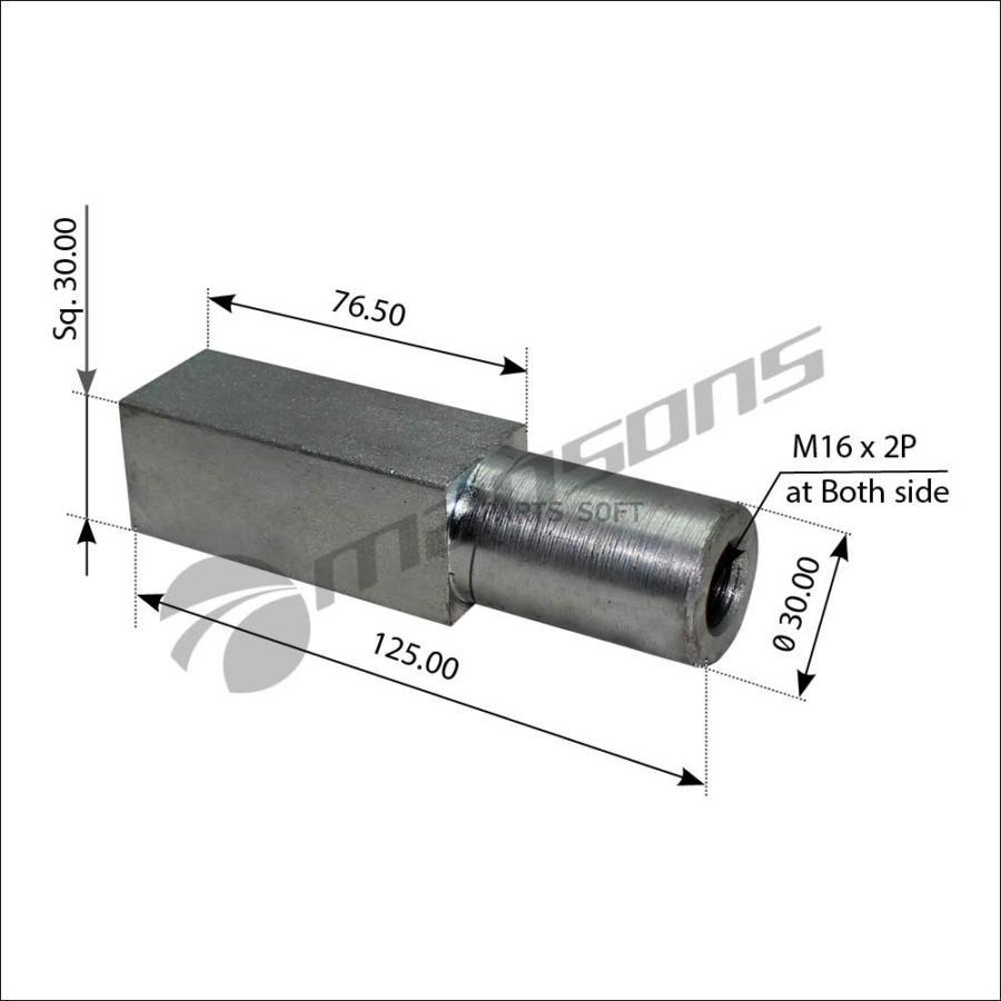 Болт Стакана Пневмоподушки L 129 1Шт Mansons 300522