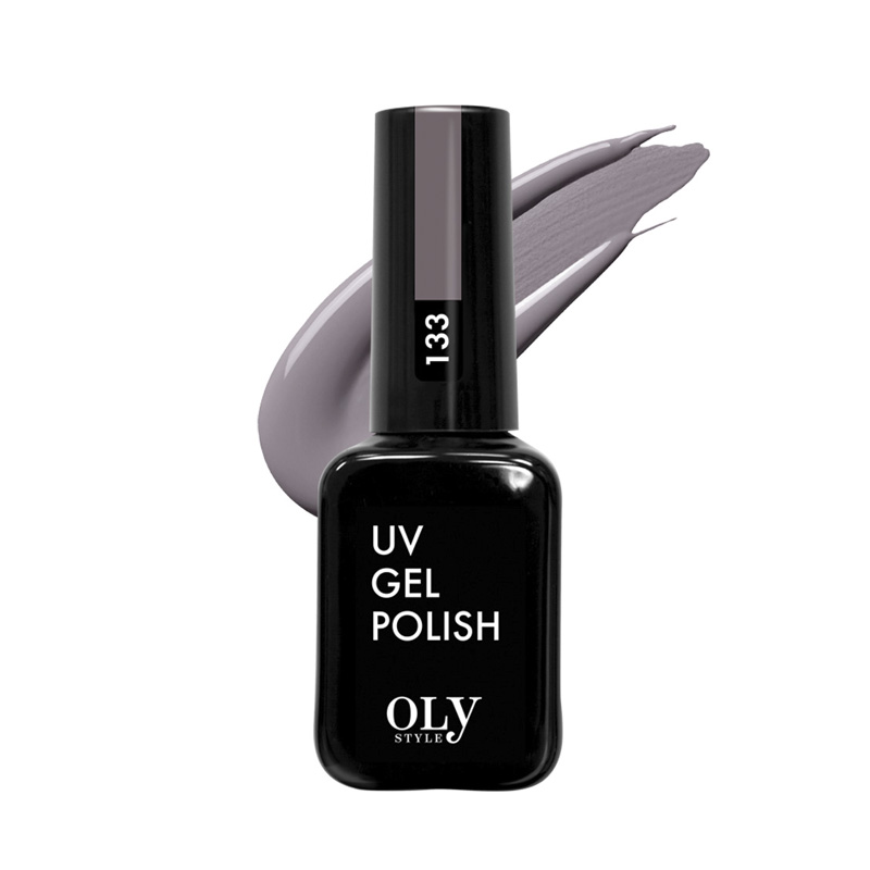 фото Гель-лак для ногтей oly style uv gel polish т.133 серо-бежевый 10 мл