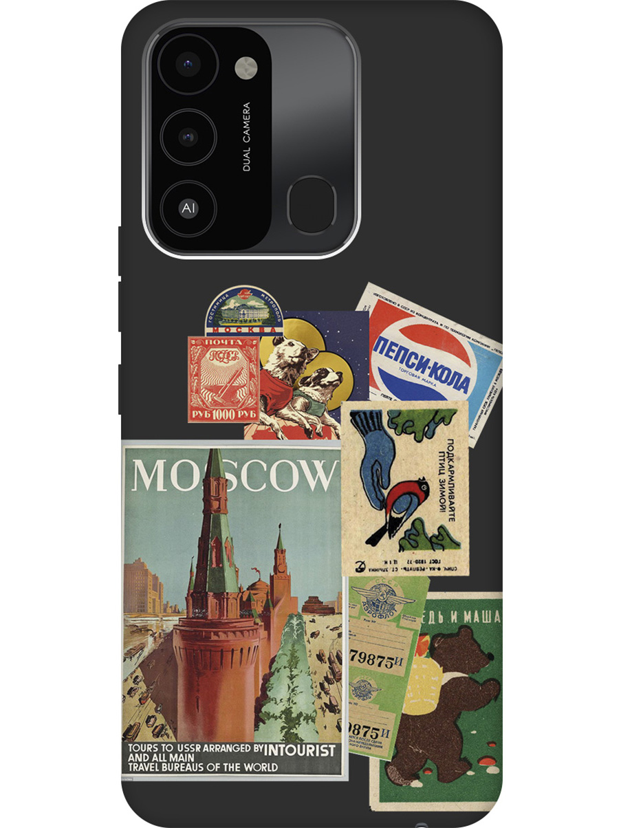 

Матовый Soft Touch силиконовый чехол на Tecno Spark 8C "Soviet Stickers" черный, Черный;голубой;зеленый;красный;синий, 20001473