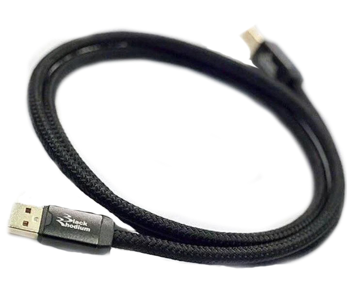 фото Кабель usb 2.0 тип a - b black rhodium light usb 1.0m