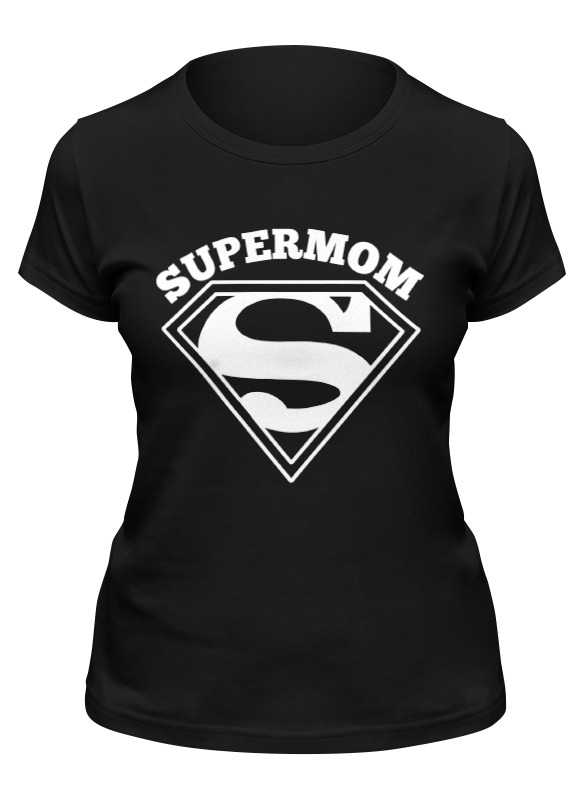 

Футболка женская Printio Супермама (supermom) черная S, Черный, Супермама (supermom)