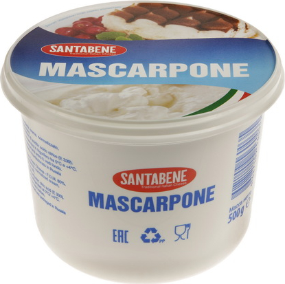 Творожный сыр Santabene Маскарпоне 80% 500 г