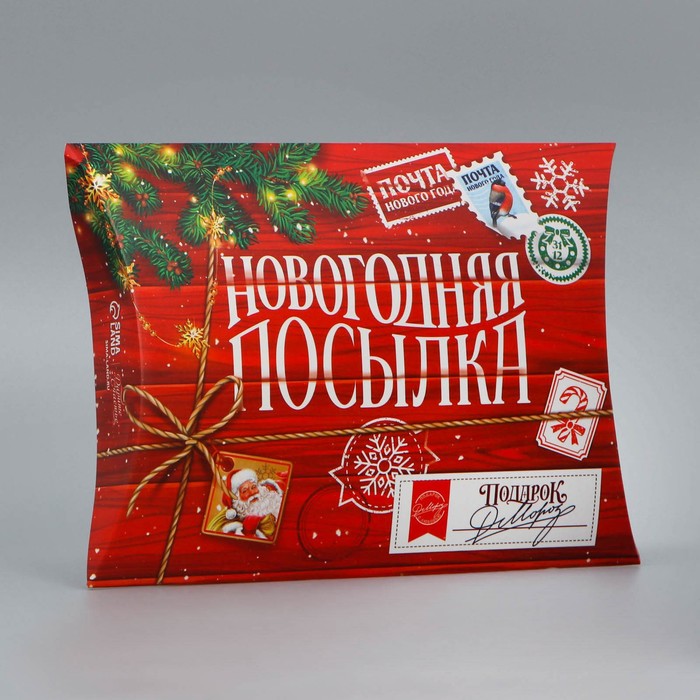 

Коробка сборная фигурная «Новогодняя посылка», 26 x 19 x 4 см, Красный