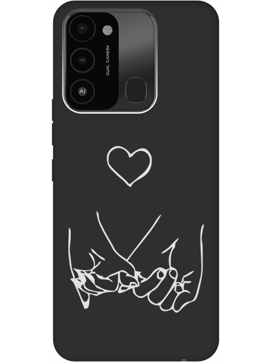 

Матовый Soft Touch силиконовый чехол на Tecno Spark 8C "Lovers Hands W" черный, Черный;белый;серый, 20001473