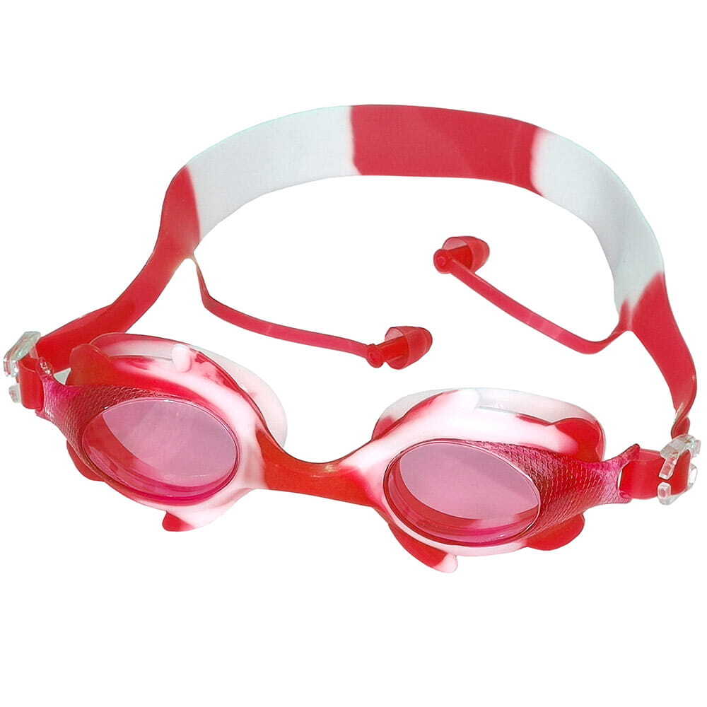 фото E36857-2 очки для плавания юниорские (красно/белые) milinda