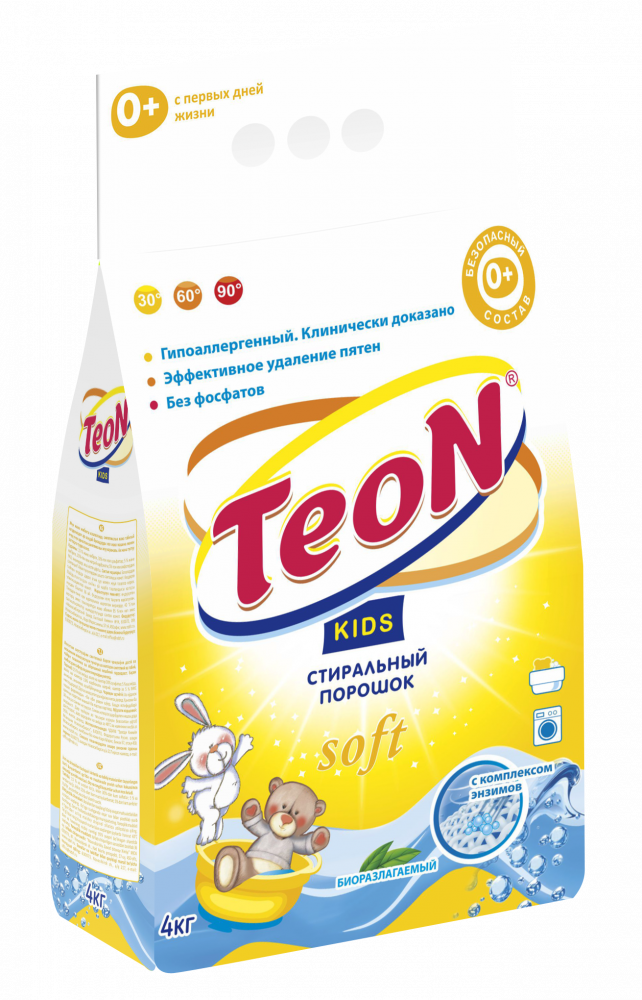 фото Стиральный порошок teon kids 4 кг п/э