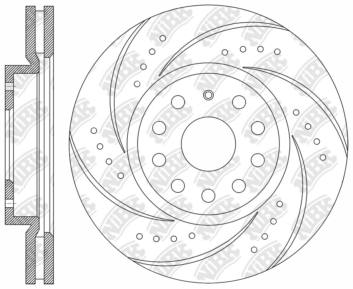 

Тормозной диск NiBK перефорированный RN1377DSET
