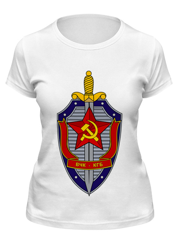 

Футболка женская Printio Кгб белая 2XL, Белый, Кгб