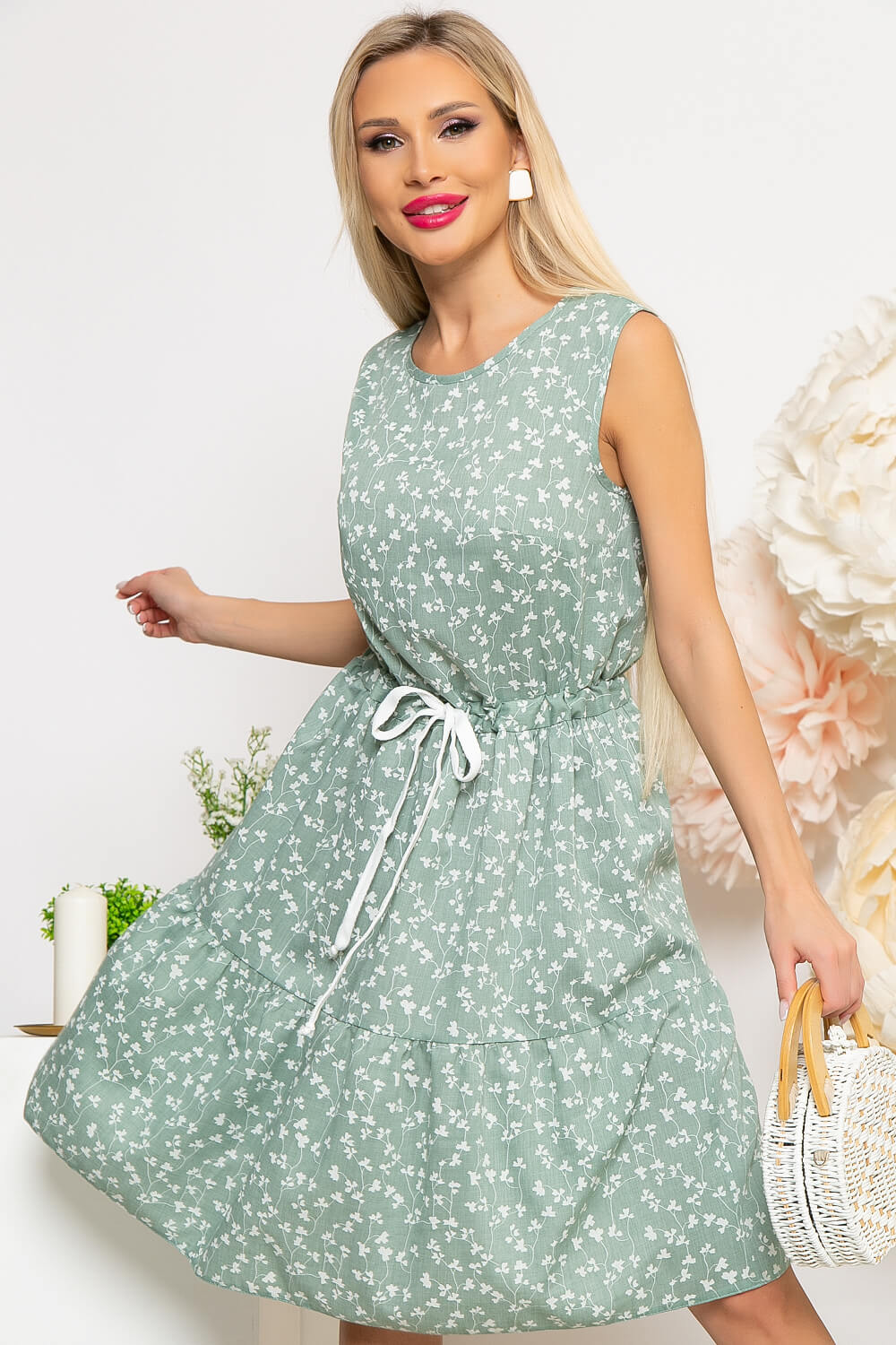 Платье женское LT Collection Элиза зеленое 54 RU