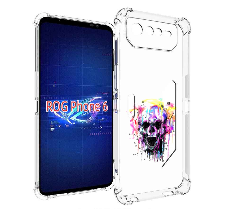 

Чехол MyPads граффити череп для Asus ROG Phone 6, Прозрачный, Tocco