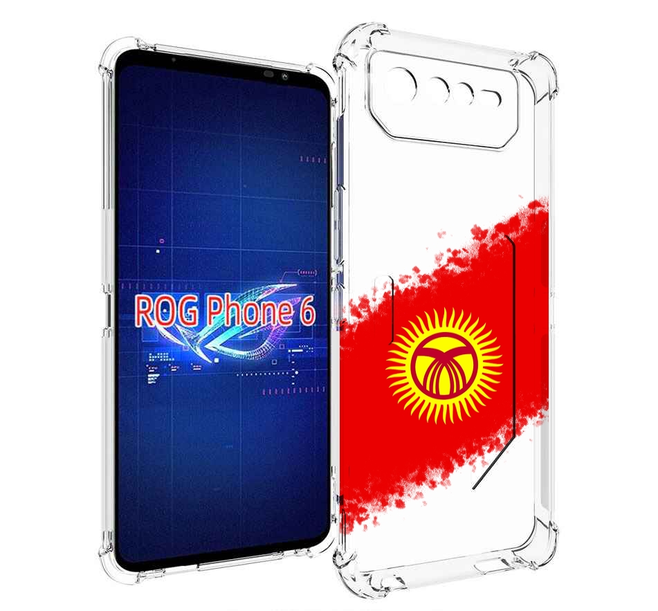 

Чехол MyPads флаг Киргизии для Asus ROG Phone 6, Прозрачный, Tocco
