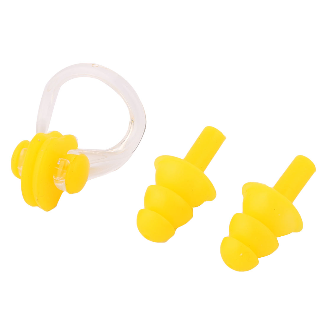 E36868-4 Набор для плавания в zip-lock, беруши и зажим для носа (желтый)