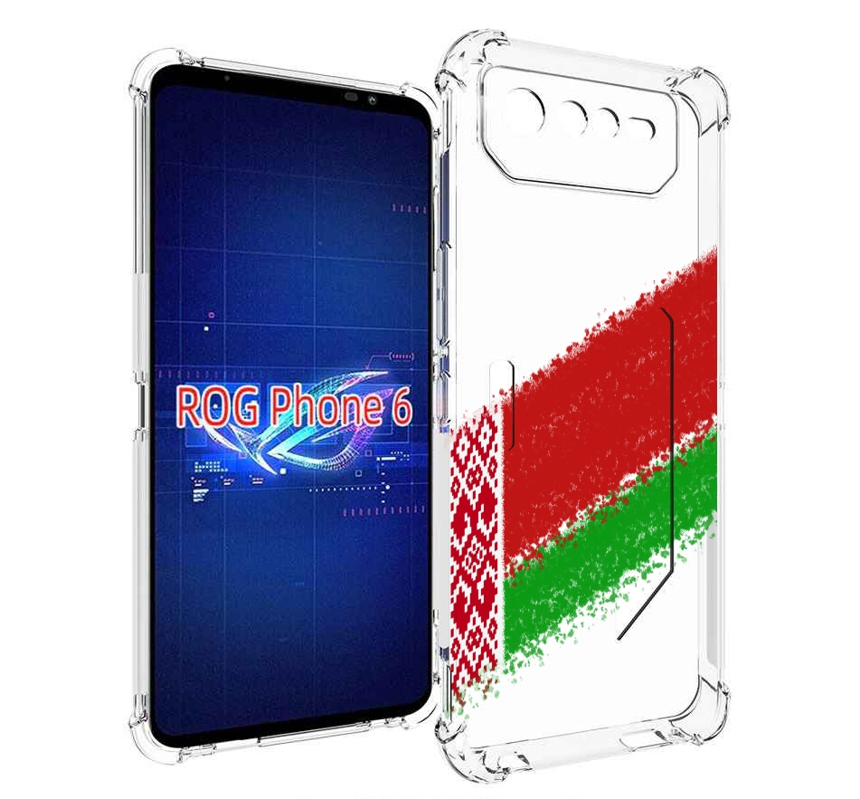 

Чехол MyPads флаг Белорусии мужской для Asus ROG Phone 6, Прозрачный, Tocco