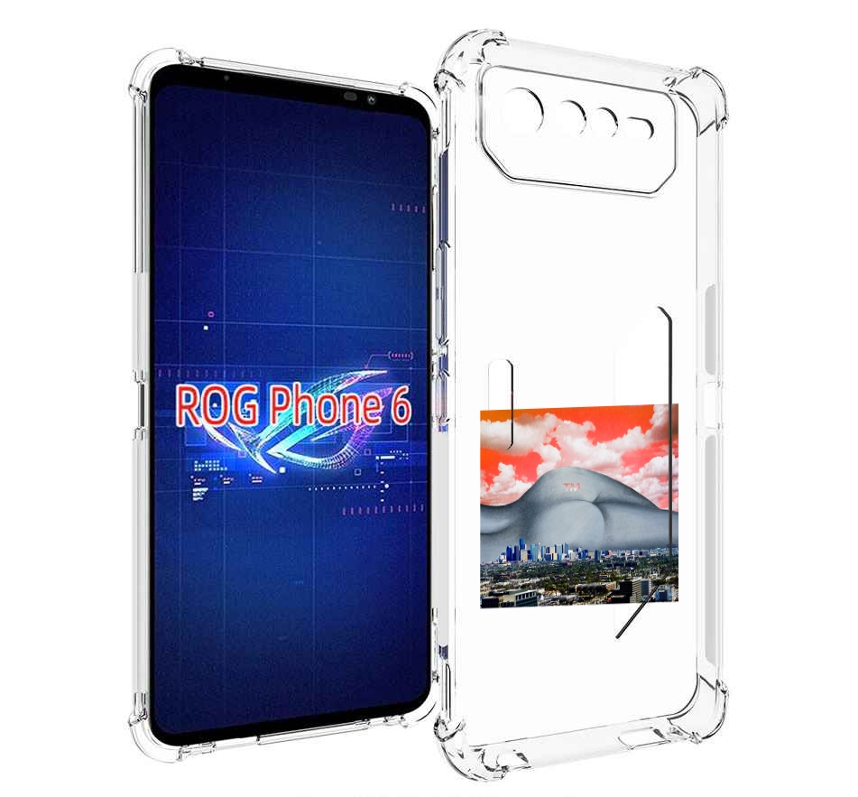 

Чехол MyPads город с девушкой на фоне для Asus ROG Phone 6, Прозрачный, Tocco