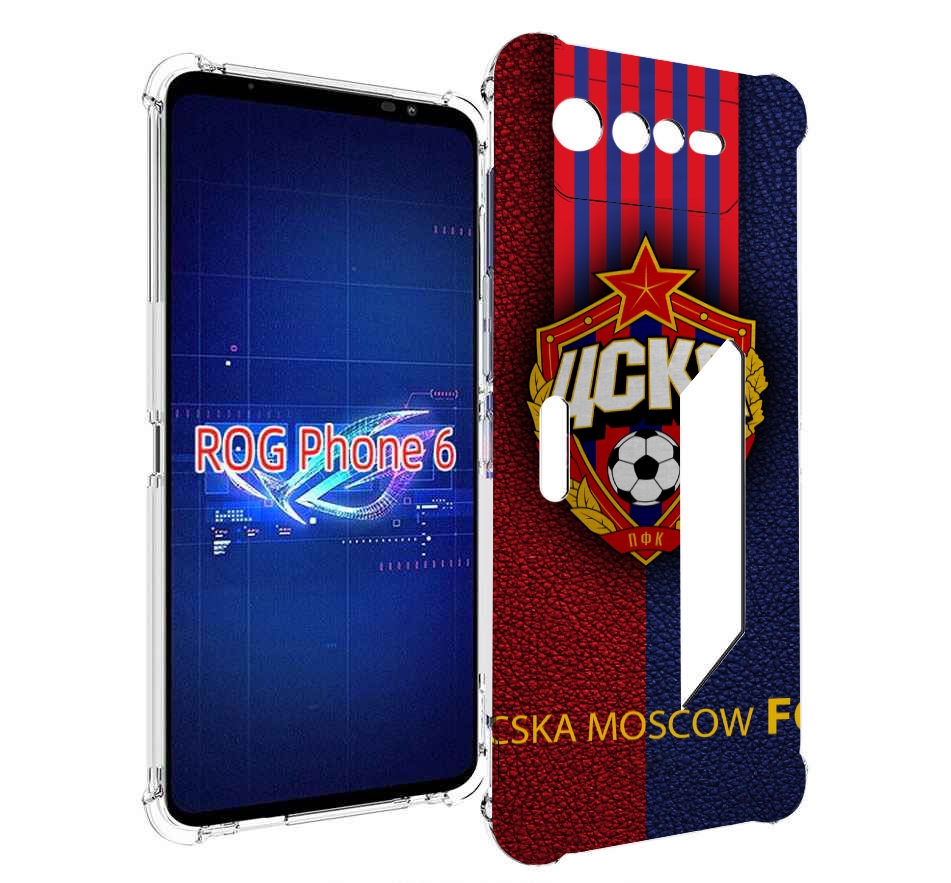 

Чехол MyPads фк цска для Asus ROG Phone 6, Прозрачный, Tocco