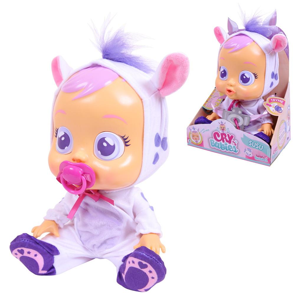 фото Imc toys интерактивная кукла crybabies - плачущий младенец, susu