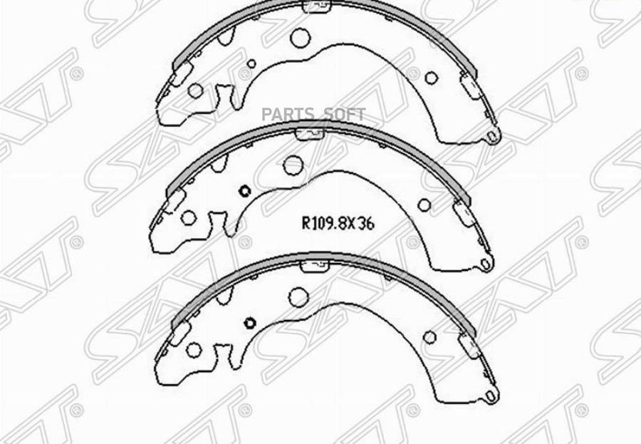 

Тормозные колодки SAT задние для Honda CR-V ST43153SM4A01, ST43153SM4A01