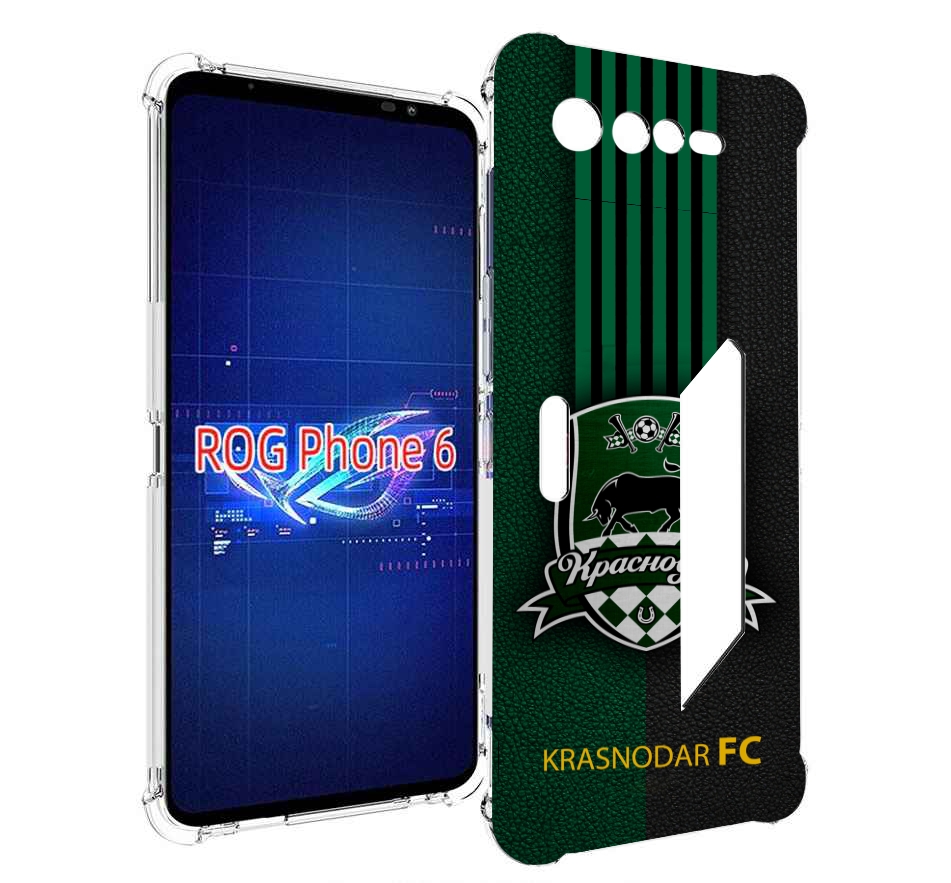 

Чехол MyPads фк краснодар мужской для Asus ROG Phone 6, Прозрачный, Tocco