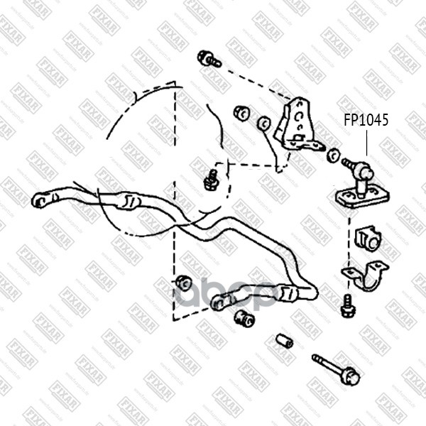 

Тяга стабилизатора передняя левая/правая FIXAR FP1045