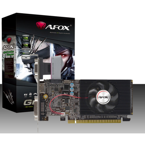 

Видеокарта AFOX NVIDIA GeForce GT 610 (AF610-2048D3L7-V6), Черный, GeForce GT 610