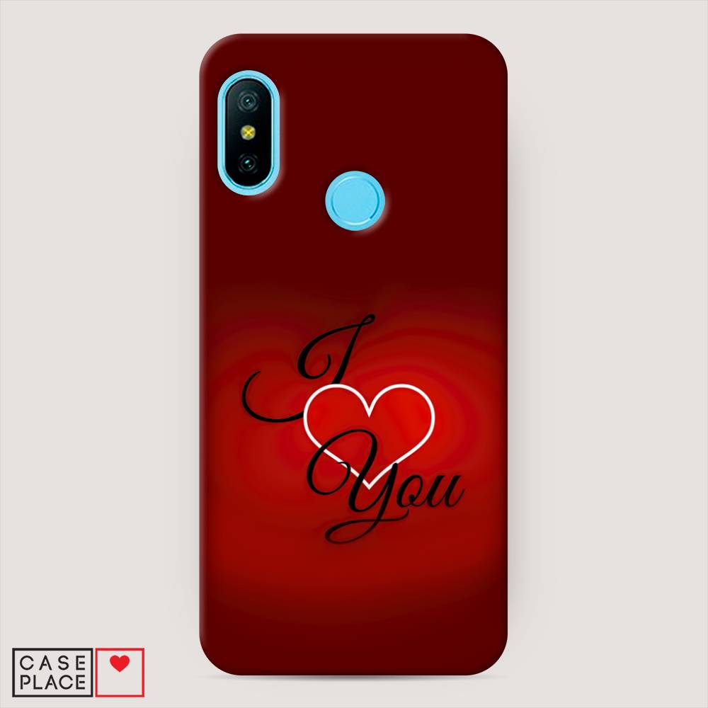 

Пластиковый чехол "I love you 3" на Xiaomi Redmi 6 Plus, 33920-5