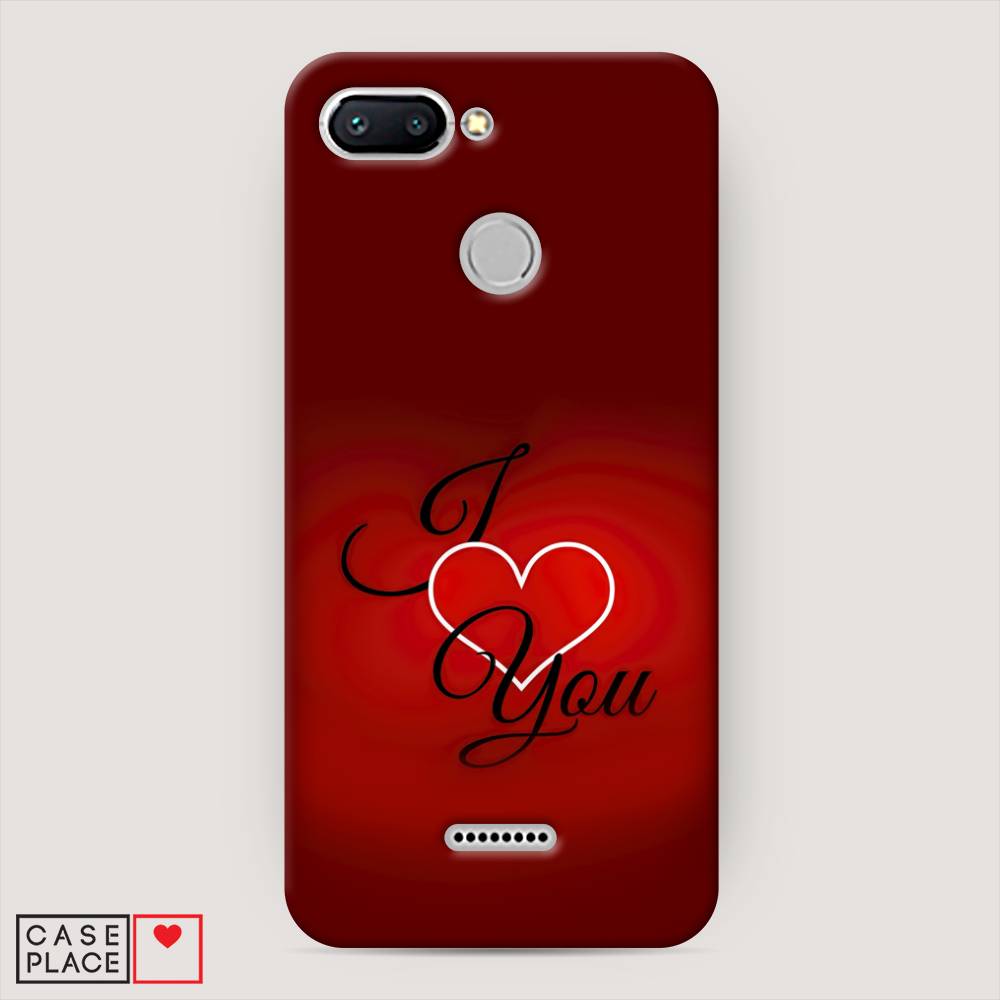 

Пластиковый чехол "I love you 3" на Xiaomi Redmi 6
