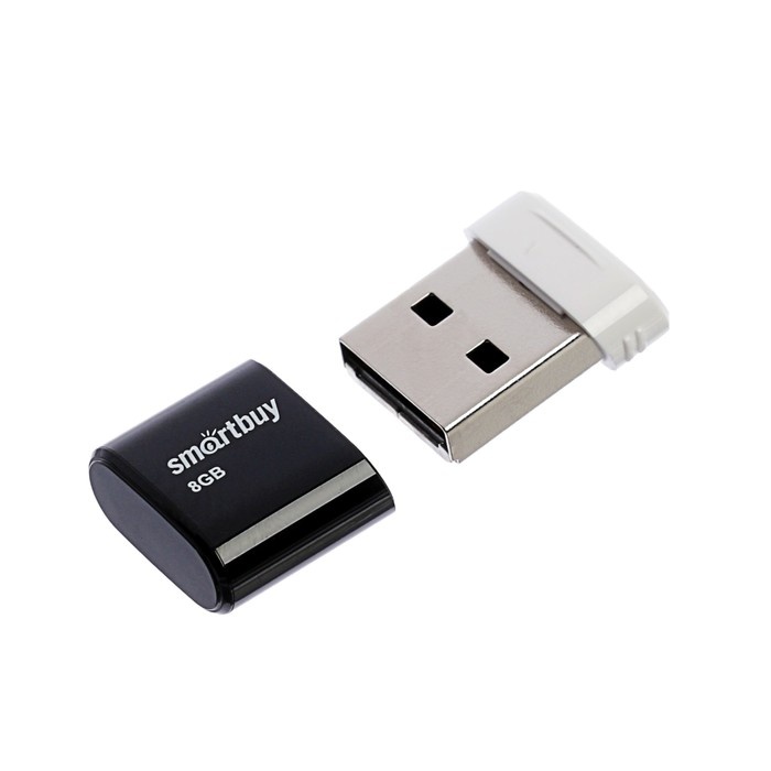 SmartBuy Lara, 8 Гб, USB 2.0, чтение до 25 Мб/с, черная