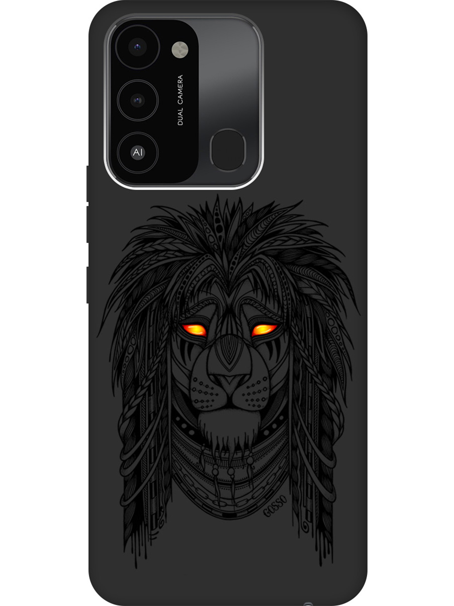 

Матовый Soft Touch силиконовый чехол на Tecno Spark 8C "Grand Leo" черный, Черный;желтый, 20001473