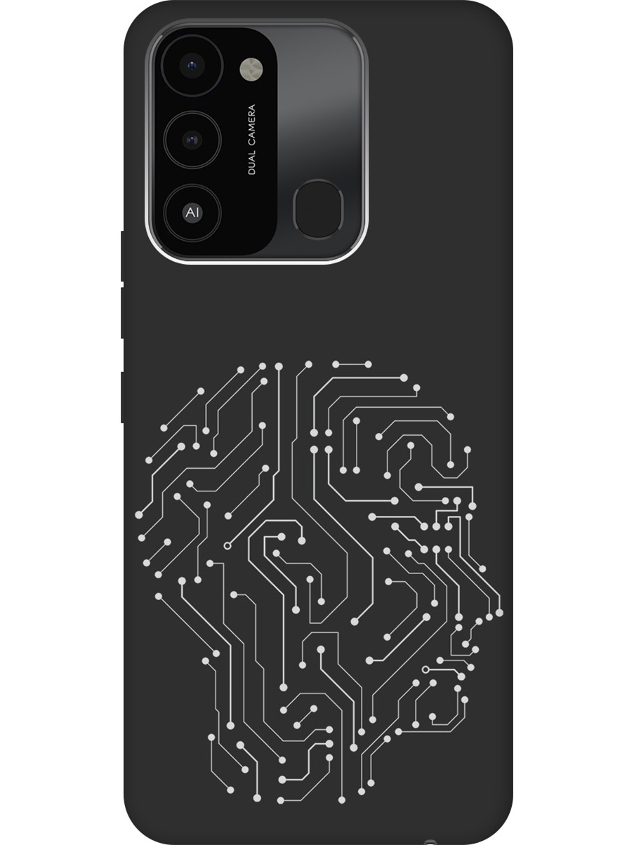 

Матовый Soft Touch силиконовый чехол на Tecno Spark 8C "Mindmap" черный, Черный;белый, 20001473