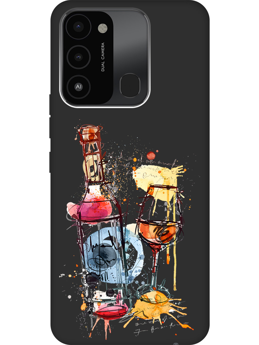 

Матовый Soft Touch силиконовый чехол на Tecno Spark 8C "Aquarelle Wine" черный, Черный;голубой;красный;оранжевый, 20001473