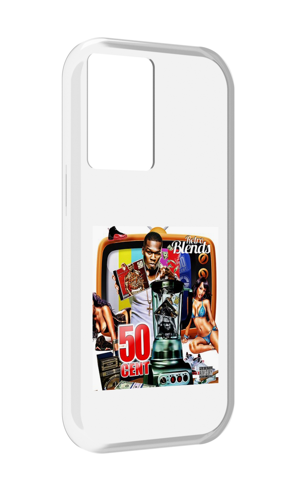 

Чехол MyPads 50 Cent - Retro 50 Cent Blends для OnePlus Nord N20 SE, Прозрачный, Tocco